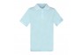 1 - Šviesiai mėlyni POLO marškinėliai trumpomis rankovėmis 128-152 d.