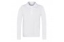 1 - Balti POLO marškinėliai ilgomis rankovėmis 158-182 d.