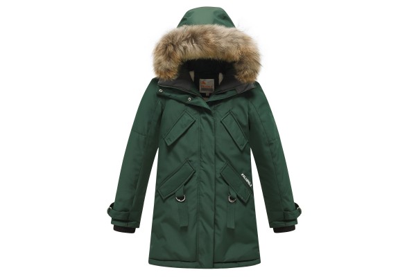 Valianly žalia žieminė striukė/paltas mergaitei 9340_128-158
