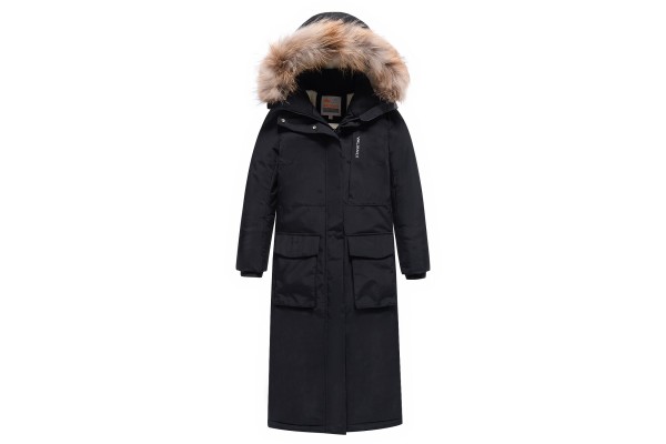 Valianly juoda žieminė striukė/paltas mergaitei 9344_140-170