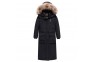 1 - Valianly juoda žieminė striukė/paltas mergaitei 9344_140-170