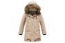 1 - Valianly smėlio spalvos žieminė striukė/paltas mergaitei 9342_140-170