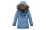 1 - Valianly šviesiai mėlyna žieminė striukė/paltas berniukui 9339_128-158