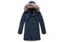 1 - Valianly tamsiai mėlyna žieminė striukė/paltas berniukui 9341_140-170