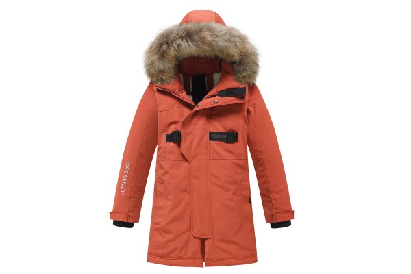 Valianly oranžinė žieminė striukė/paltas berniukui 9341_140-170