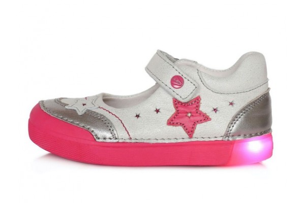 Sidabriniai LED batai 31-36 d. 06851L Sidabriniai LED batai 31-36 d. 06851L